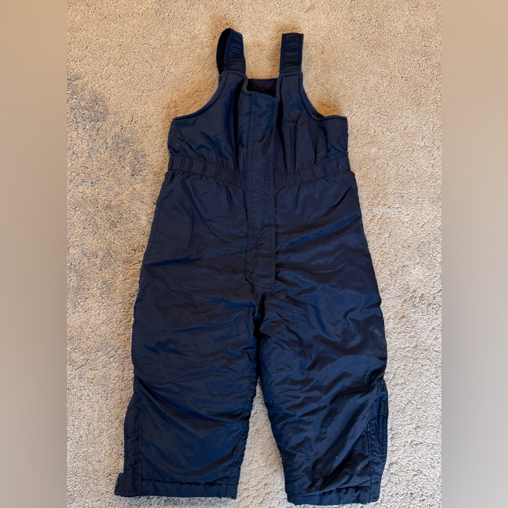 Toddler boy L.L. Bean navy blue snow bib